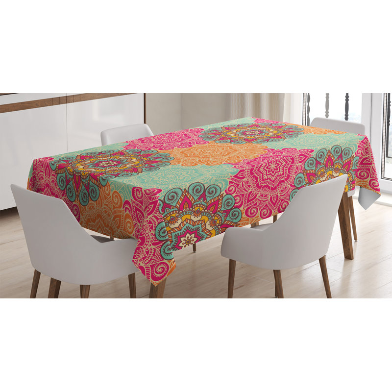 Geometric Tablecloth, 70" L x 52" W