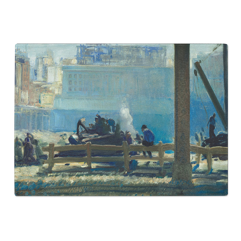 Blue Morning by George Bellows Chopping Board, 0.4cm H x 20cm W x 28.5cm L
