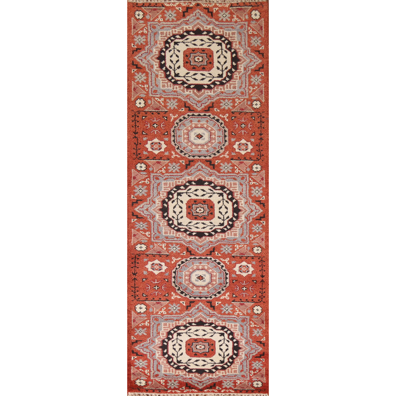Tapis de couloir oriental géométrique 3x8