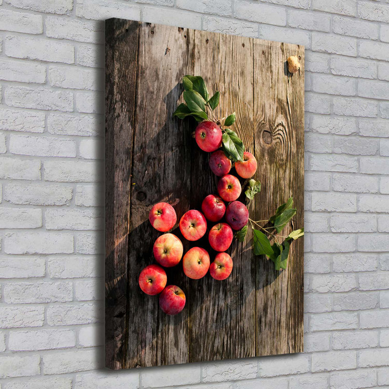 Apples On The Table - Wrapped Canvas Print