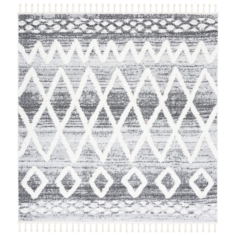 Tapis à poils longs Widner, Carré 6 pi 7 po