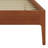 Contemporary Wood Platform Bed Frame with Wooden Slats and Metal Support-1878963759