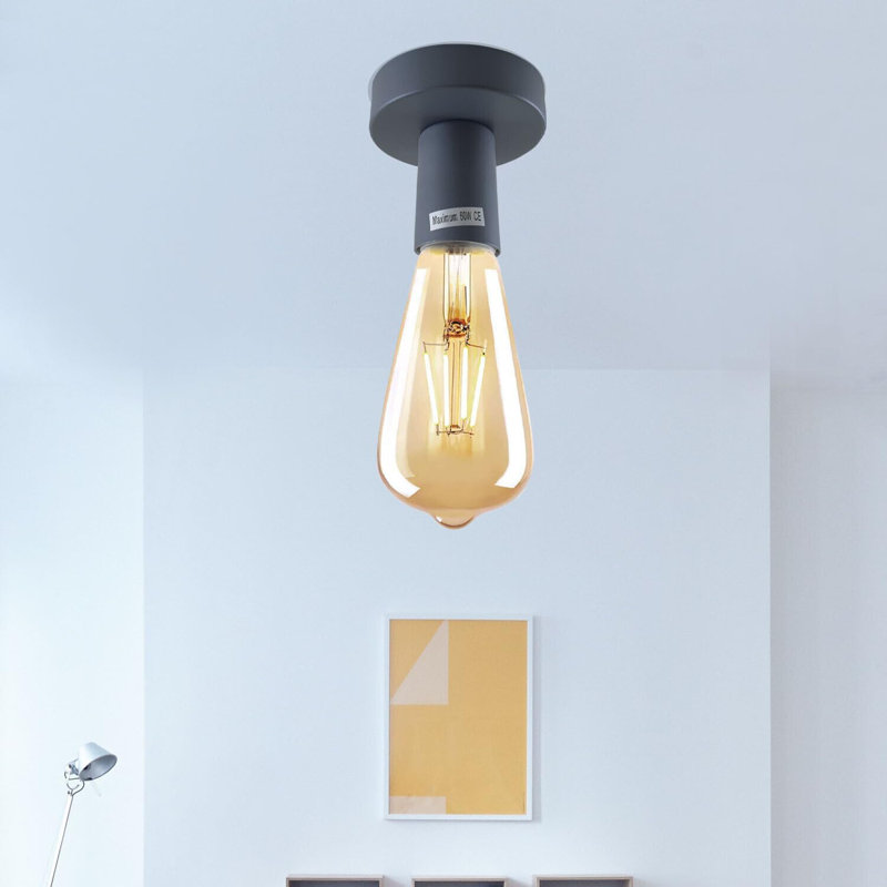 Flush Mount Light Semi Flush Mount, Grey