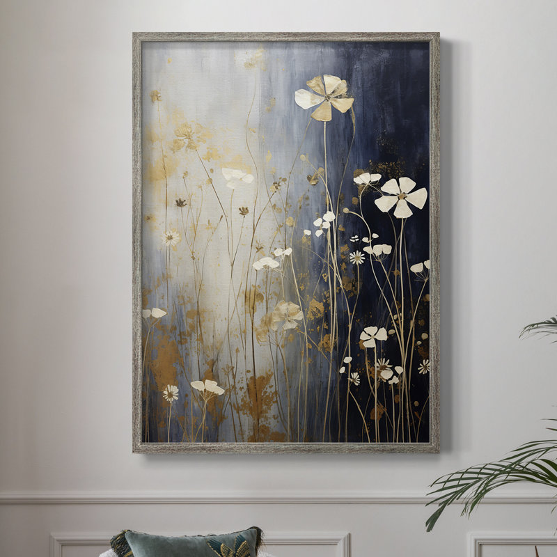 FLORAL Series CCCXC Framed Print - Solid Wood, 21" H x 17" W