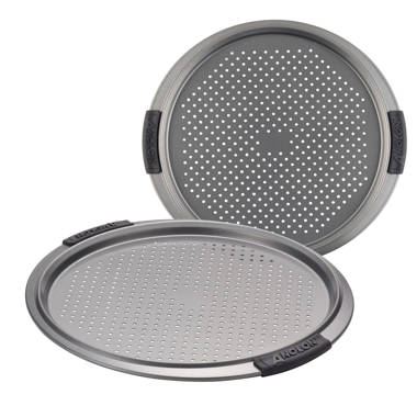  T-fal Airbake Nonstick Pizza Pan, Set of 2, 12.75 and 15.75 :  Home & Kitchen