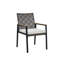 Ensemble de table de salle à manger toutes saisons 5 pièces, ensemble de conversation pour patio avec trou pour parasol et extérieur en rotin