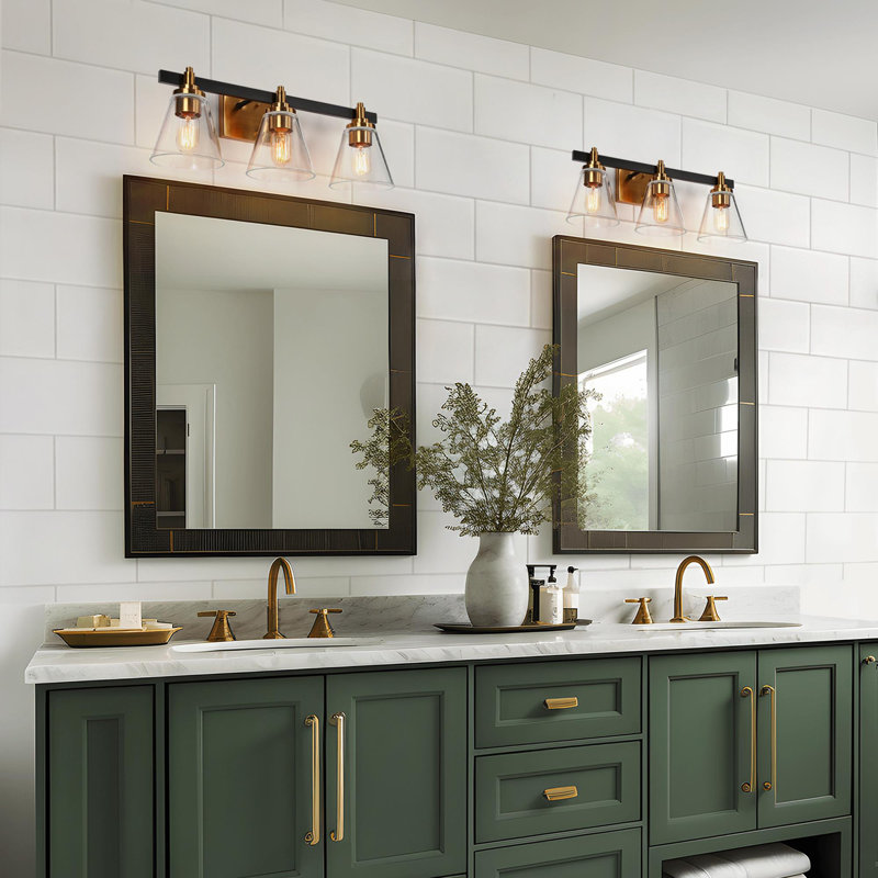 Éclairage pour meuble-lavabo à 3 lumières Vallette