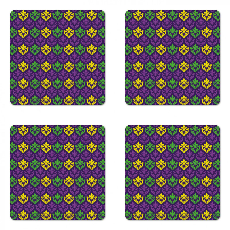 Sous-verre en gras mardi gras