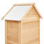 Outdoor Wooden Storage Shed Waterproof Garden Tool Shed 27.95x62.99 inch Sloping Roof