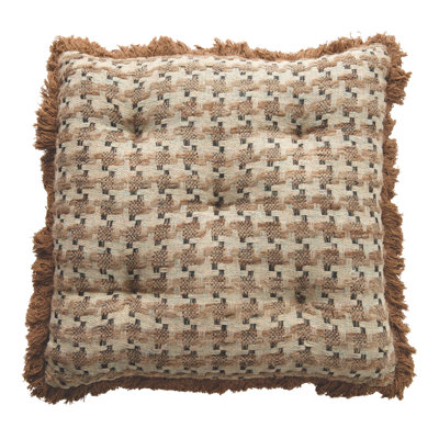 Abstract Cotton Blend Throw Pillow