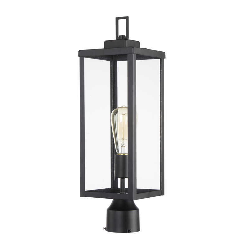 Queely Transparent Lantern Head, Matte Black