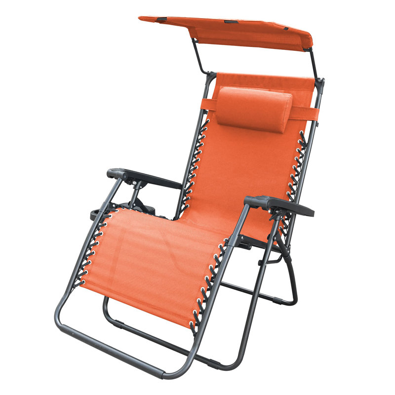 Ragland Folding Zero Gravity Chair, Orange