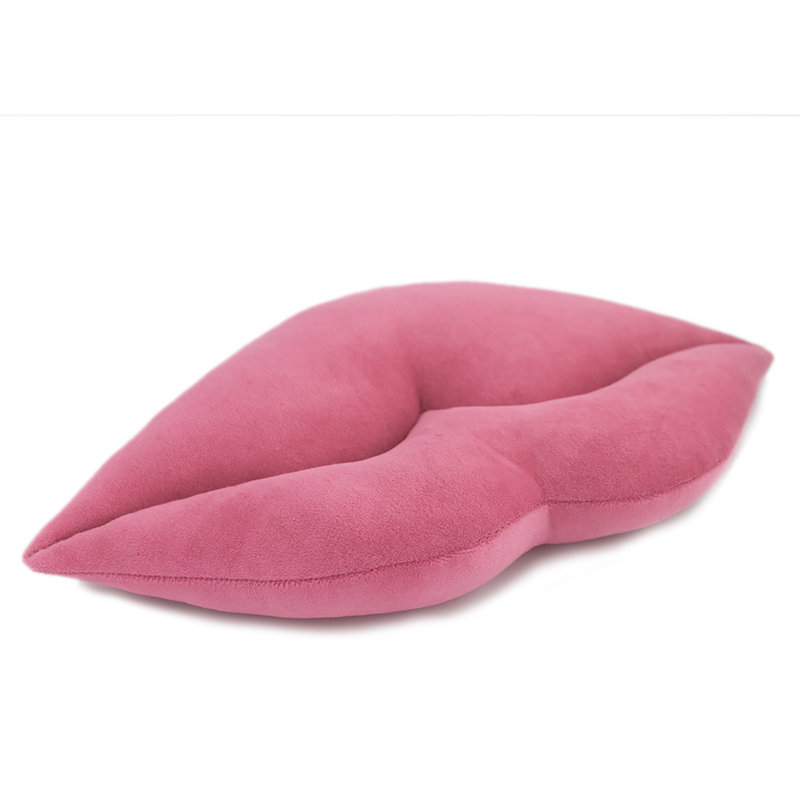 Coussin décoratif en velours , H 11 po x l 18 po, Rose