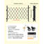 Barrière à ciseaux pliante simple verrouillable-115238998
