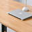 Burlywood,Black Rectangular Solid Wood Writing desk-1820414577