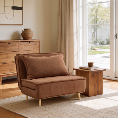 Mikell Upholstered Convertible Sleeper Accent Chair