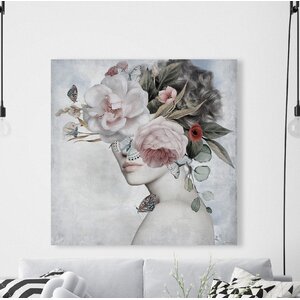 Marmont Hill Dreamy Flower Crown On Canvas Print & Reviews | Wayfair