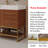 Iscari 36" Modern Vanity With Seamless Ceramic Sink & Gold Accents-124006309-124006312