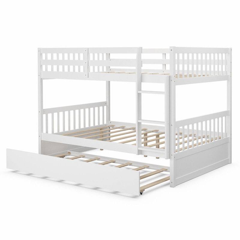 Kids Full Over Full Bunk Bed with Trundle