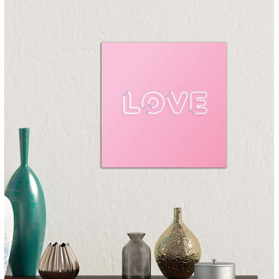 Love You Neo - Wrapped Canvas Print