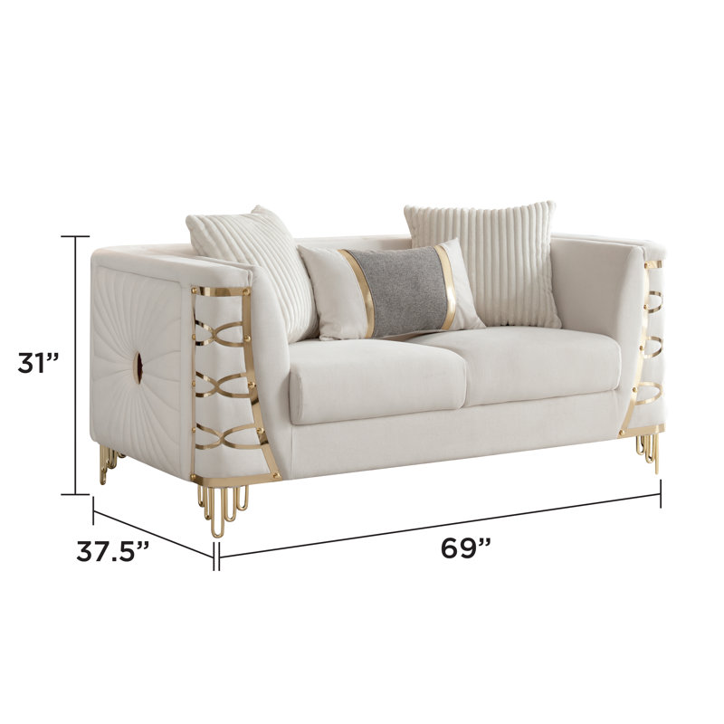 Causeuse Aurelia, Beige