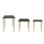 Ensemble de 3 tables d'appoint - grandes: 25 po x 15,5 po x 21 po, moyennes: 20 po x 15 po x 18,5 po, petites: 14 po x 14 po x 16,5 po