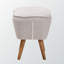 Repose-pieds capitonné standard 19,29 po Karlisha-861497212