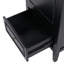Meuble-lavabo de 20 po avec lavabo, armoire de salle de bain avec porte, tablette de porte et patins réglables, tiroir, noir