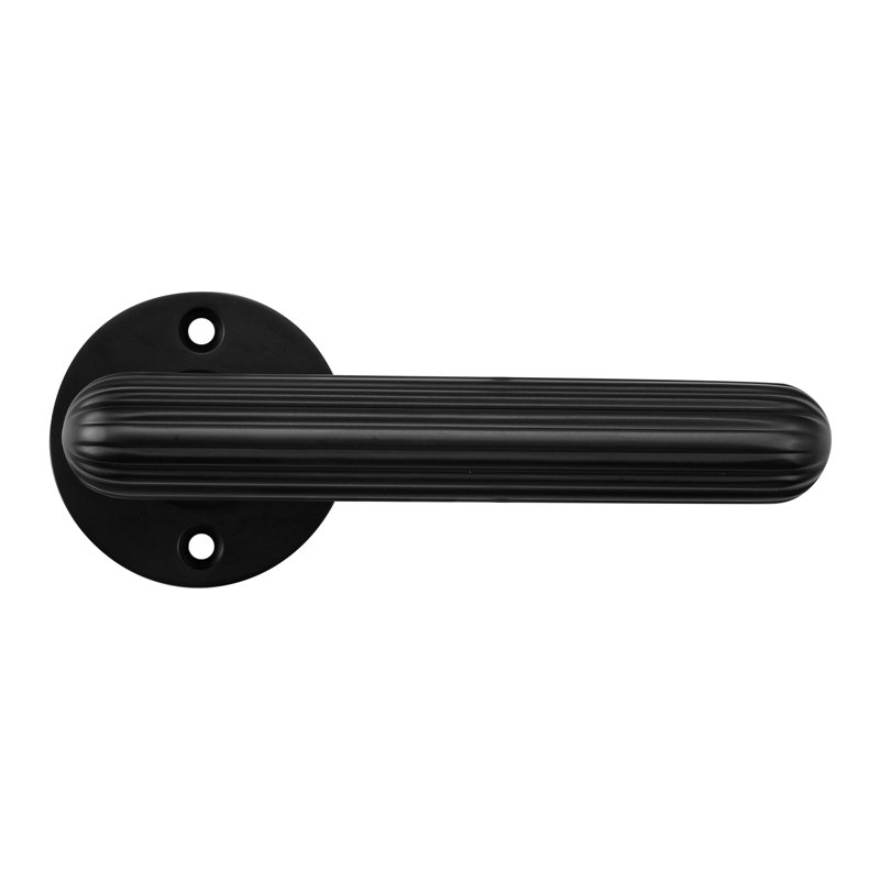 Levier d'intimité avec rosette ronde, Noir