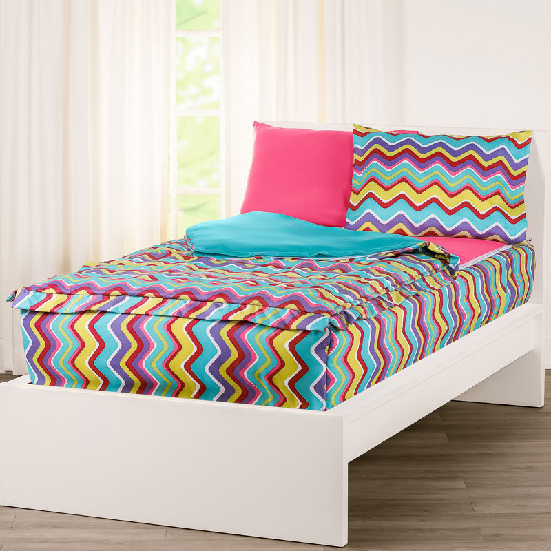  Color Palette Bunkie Deluxe All-In-One Zipper Bedding Set, Full / Double