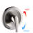 Brushed Nickel Shower Outfit With 8" Rainfall Head - Stylish Wall Mounted Appliance Brass Soap Dish Look-125519021