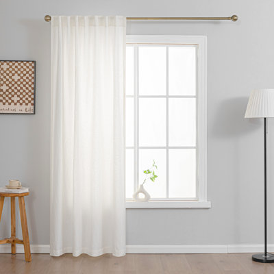 Rideau simple 100% lin filtrant la lumière