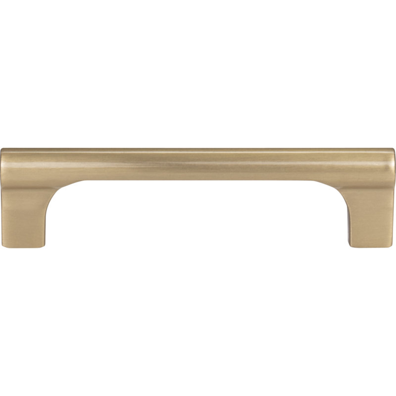 Whittier Bar Pull, Warm Brass, 3 3/4"