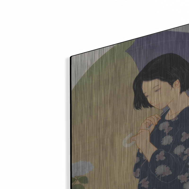 Ajisai »par Sai Tamiya, art mural en métal, H 16 po x l 12 po