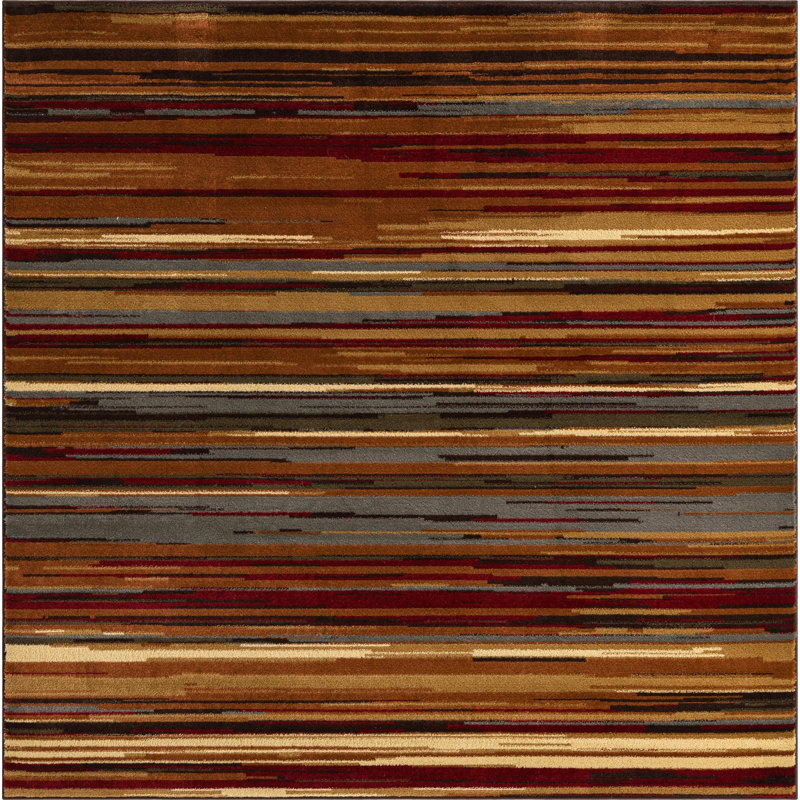Abstract Indoor Rug, Square 7'