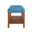Fabric Upholstered Bench With Tufted Padded Seat And Open Slatted Storage Shelf-128633015