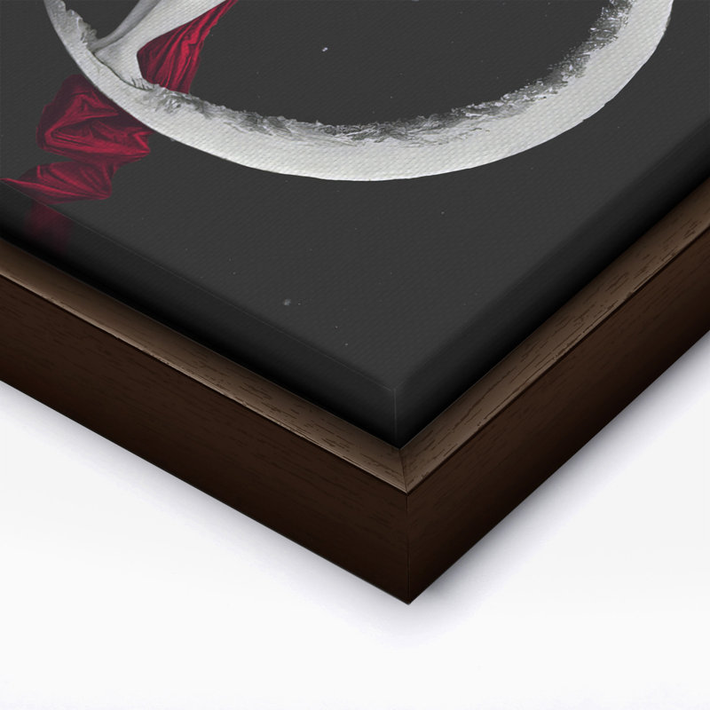 Déesse de la lune altérée, Canvas, 16"H x 20"W, Brown Framed