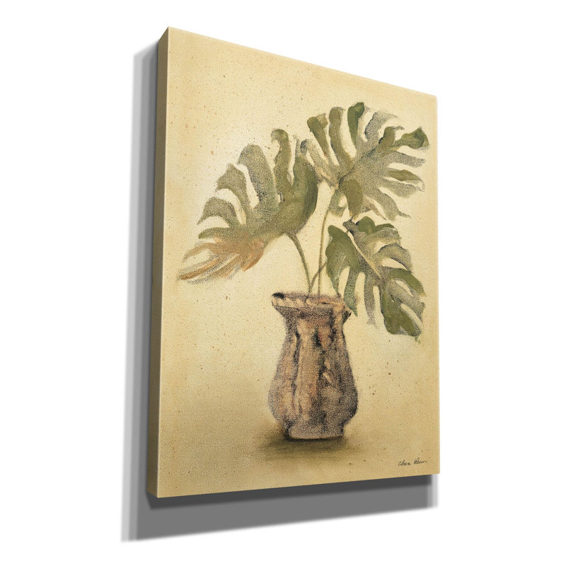 «Palm 1» par Cheri Blum, art mural sur toile, H 16 po x l 12 po x P 0,75 po