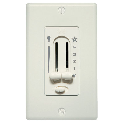 Preset Dual Slide Light and Ceiling Fan Wall Control