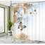 Ensemble de rideau de douche floral et crochets-94822033-44247689