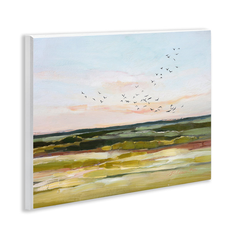 «Bird Flock over Grassland», art mural par Rebecca Fox
