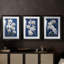 FLORAL Series CLxxxi - impression encadrée sur mesure de qualité supérieure - 3 pièces-1879935943-1879935937
