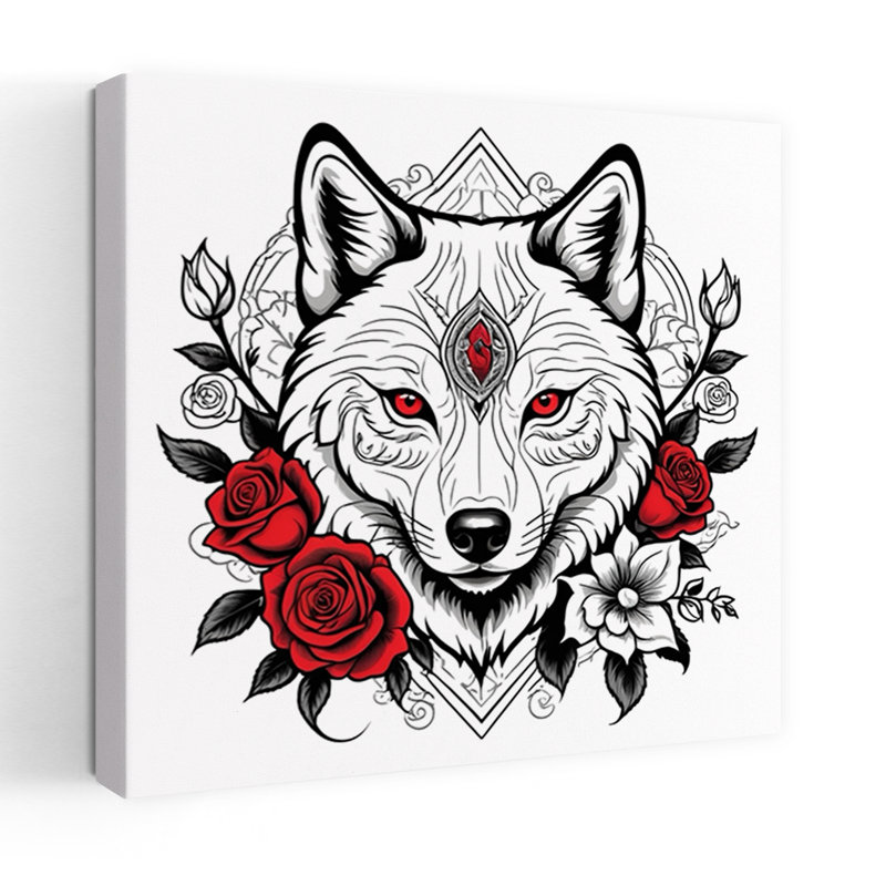 Art contemporain, fleur de loup rose contemporain, forêt, H 32 po x l 32 po