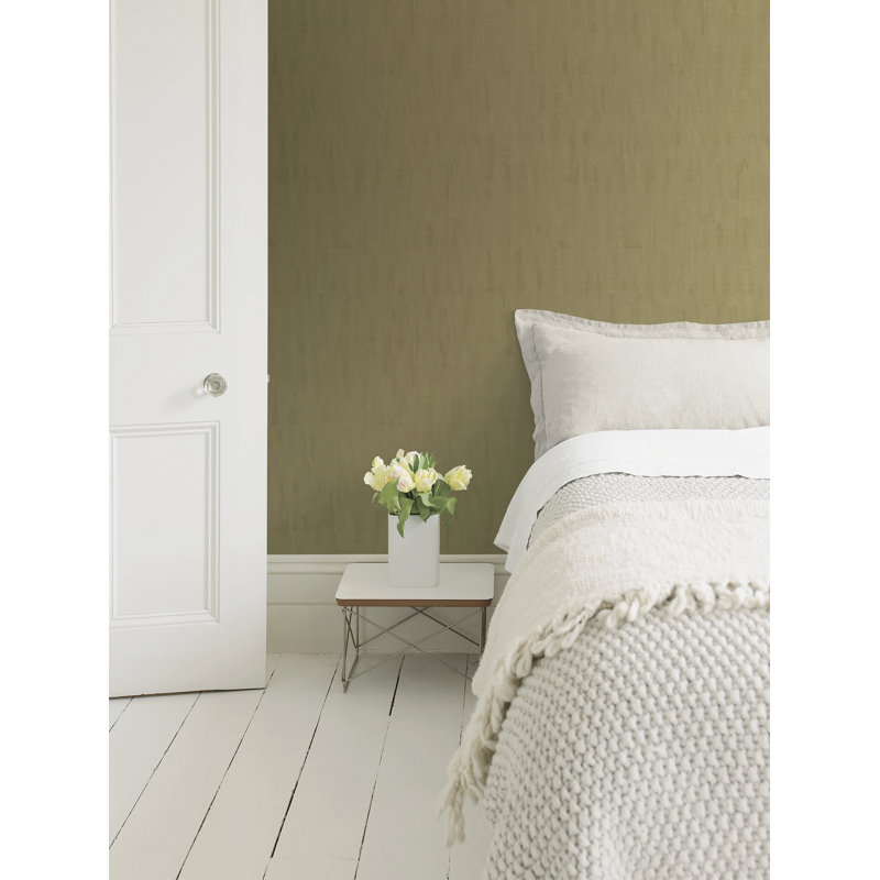 Boutique Shimmery Tonal Plain Wallpaper Roll, Gold