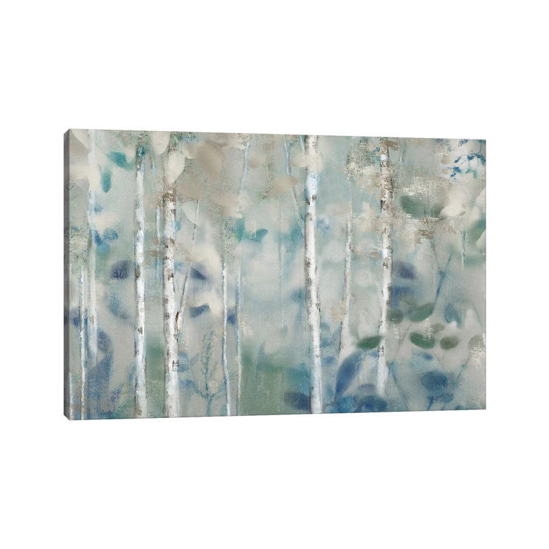 "Zen Forest II" par Nan, reproduction d’art, Pas de tapis, H 26 po x l 40 po x P 1,5 po, Toile tendue