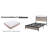 King Size Bed Frame Of Antique Grey Color, Metal - Made With Wood Accented Sections, Led Lighting And Charging Option, Generous Under Storage Capacity, Strong Quiet, Simple Bedroom Assembly Sized-416327764