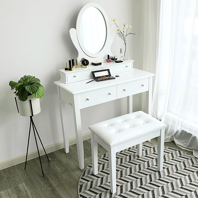 Banc de rangement en similicuir, Blanc
