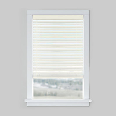 LEVOLOR Custom Cordless Faux Wood Horizontal Blind, Traditions Collection