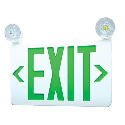 Elken 12" Standard LED Exit Emergency Combo Light
