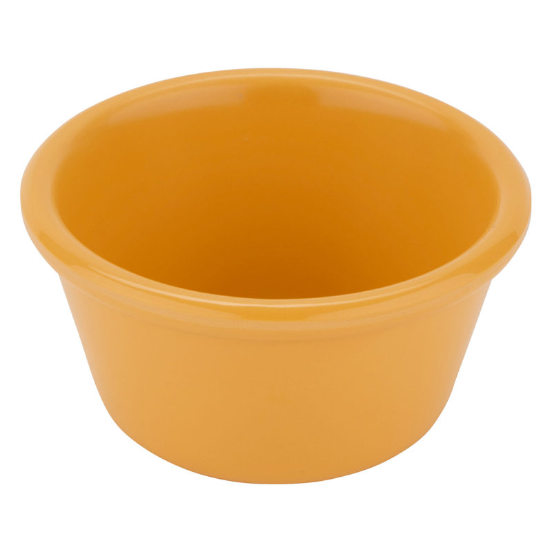 G.E.T. Melamine 12 Piece Ramekin / Soufflé Dish Bakeware Set, Yellow